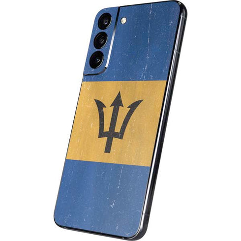 Barbados Flag Distressed Galaxy S22 Plus Skin
